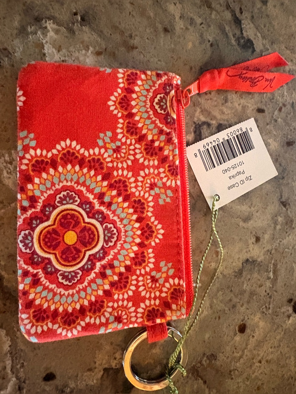 NWT Vera Bradley ID Zip Case, O/S
